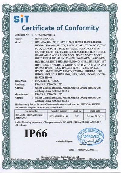 Certificate of Honor III